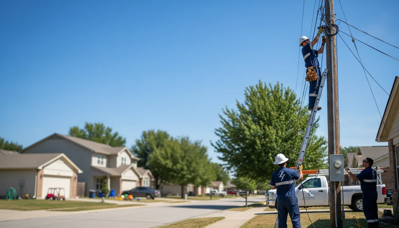Residential electrician providing installation services in Slidell, TX